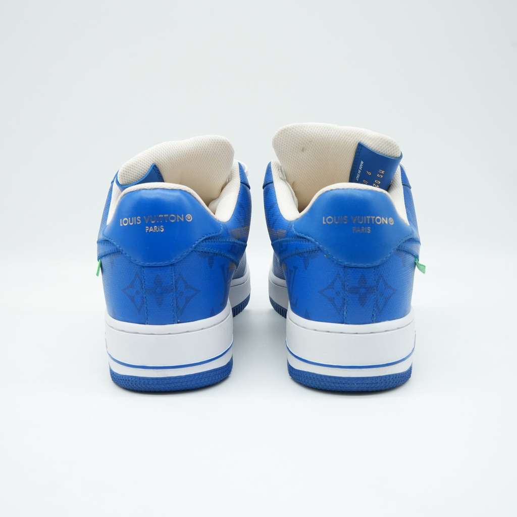 Louis Vuitton Louis Vuitton x Nike Air Force 1 Blue/White Sneaker MS0232 9(US) - Side view