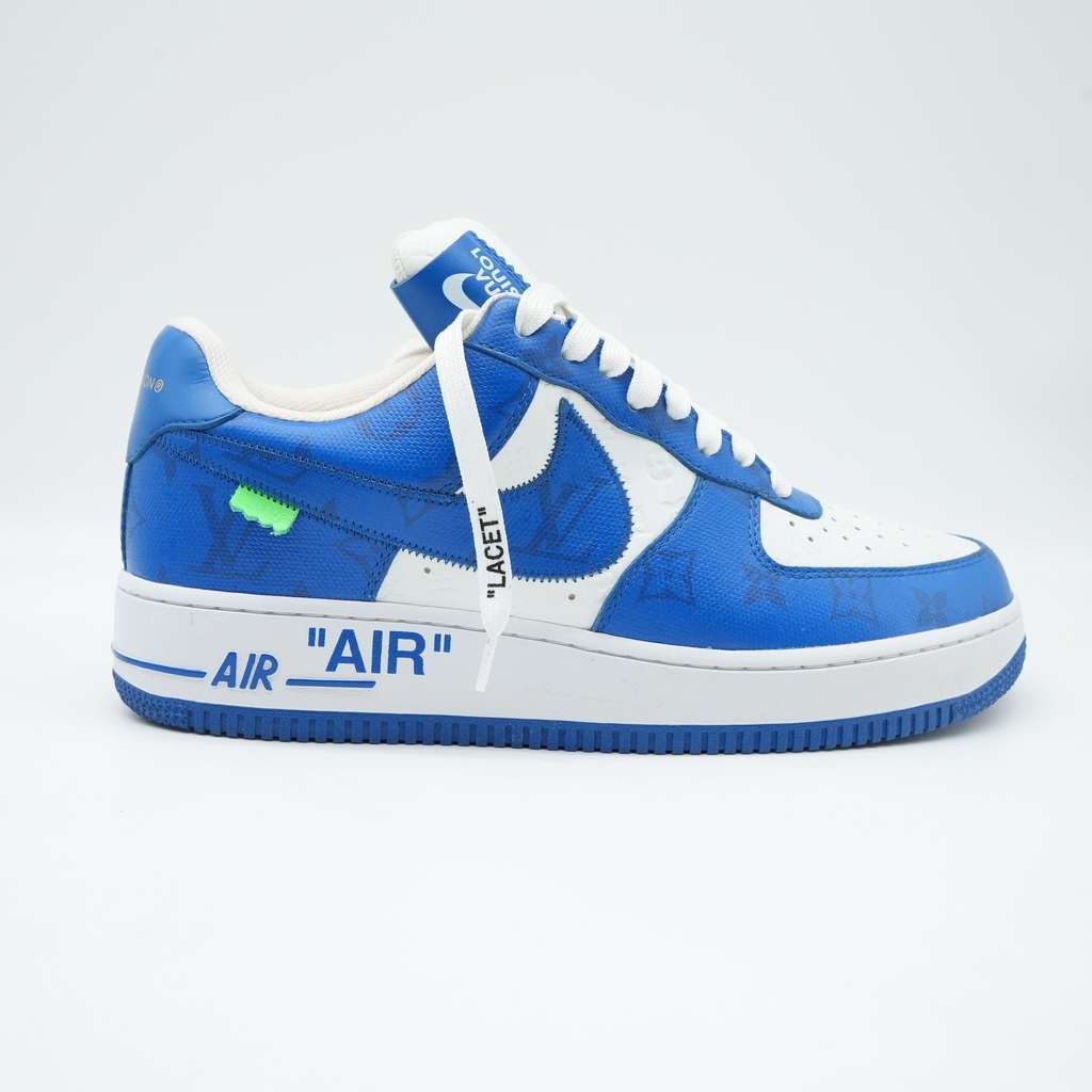Louis Vuitton Louis Vuitton x Nike Air Force 1 Blue/White Sneaker MS0232 9(US) - Image 10