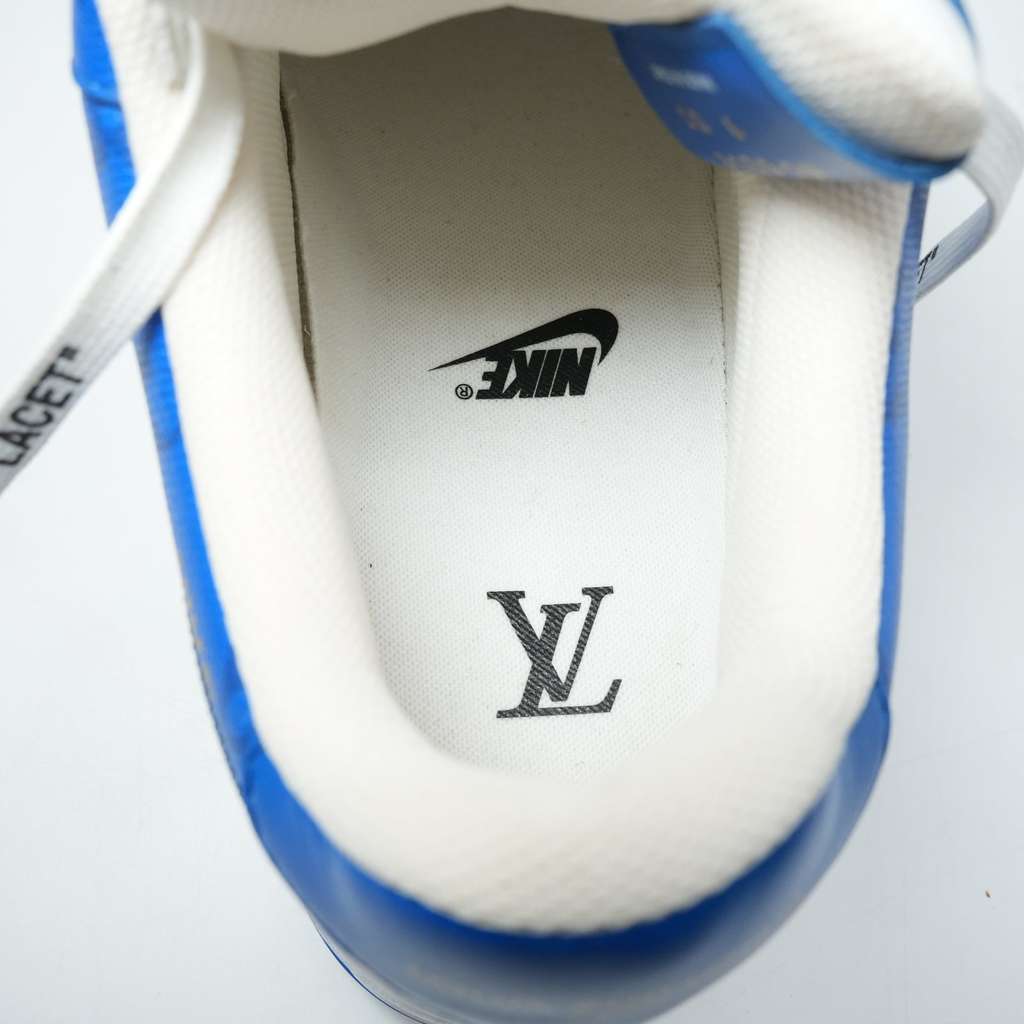 Louis Vuitton Louis Vuitton x Nike Air Force 1 Blue/White Sneaker MS0232 9(US) - Image 11