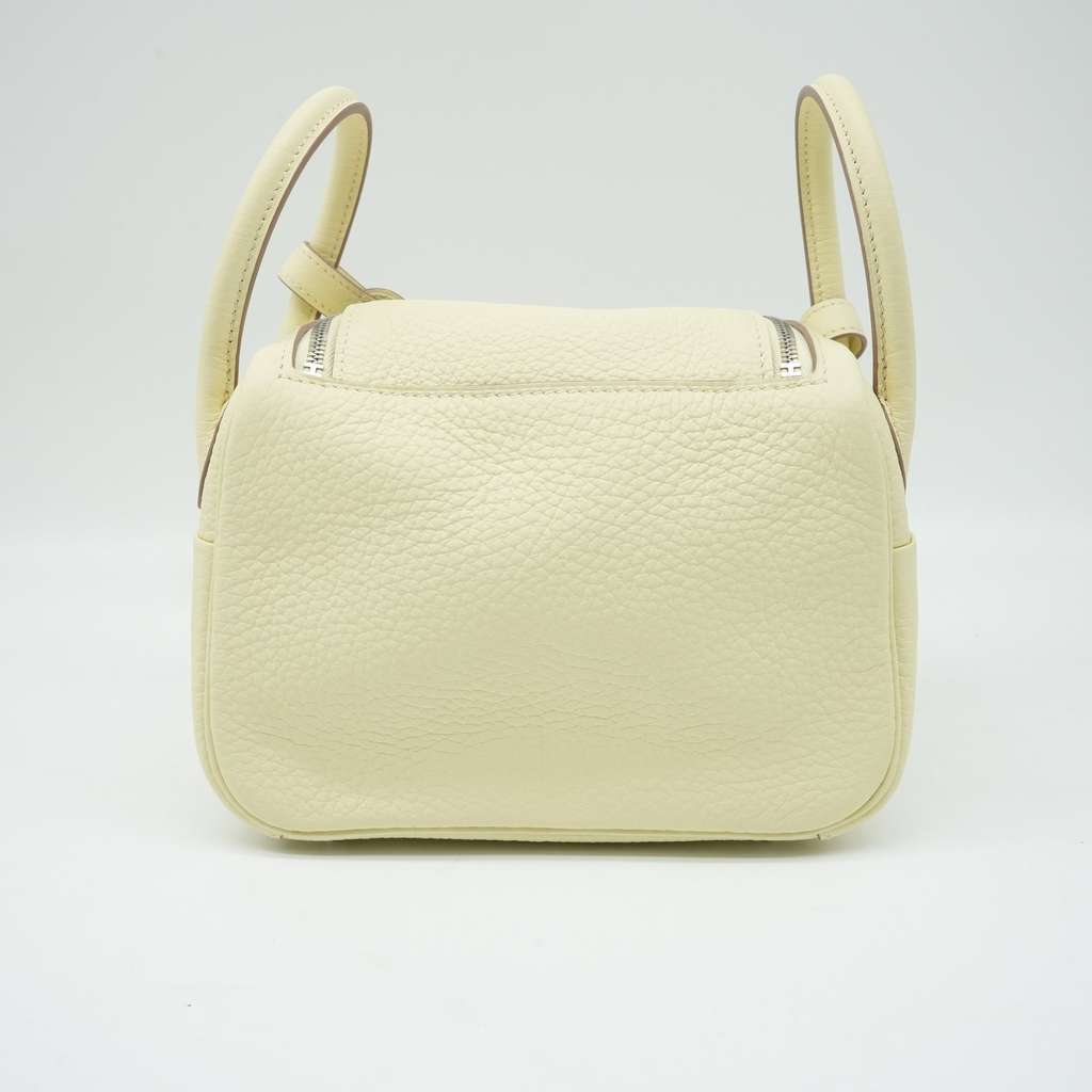 Hermès Lindy Mini Jaune Milton Taurillon Clemence Leather Shoulder Bag Year 2024 - Image 6