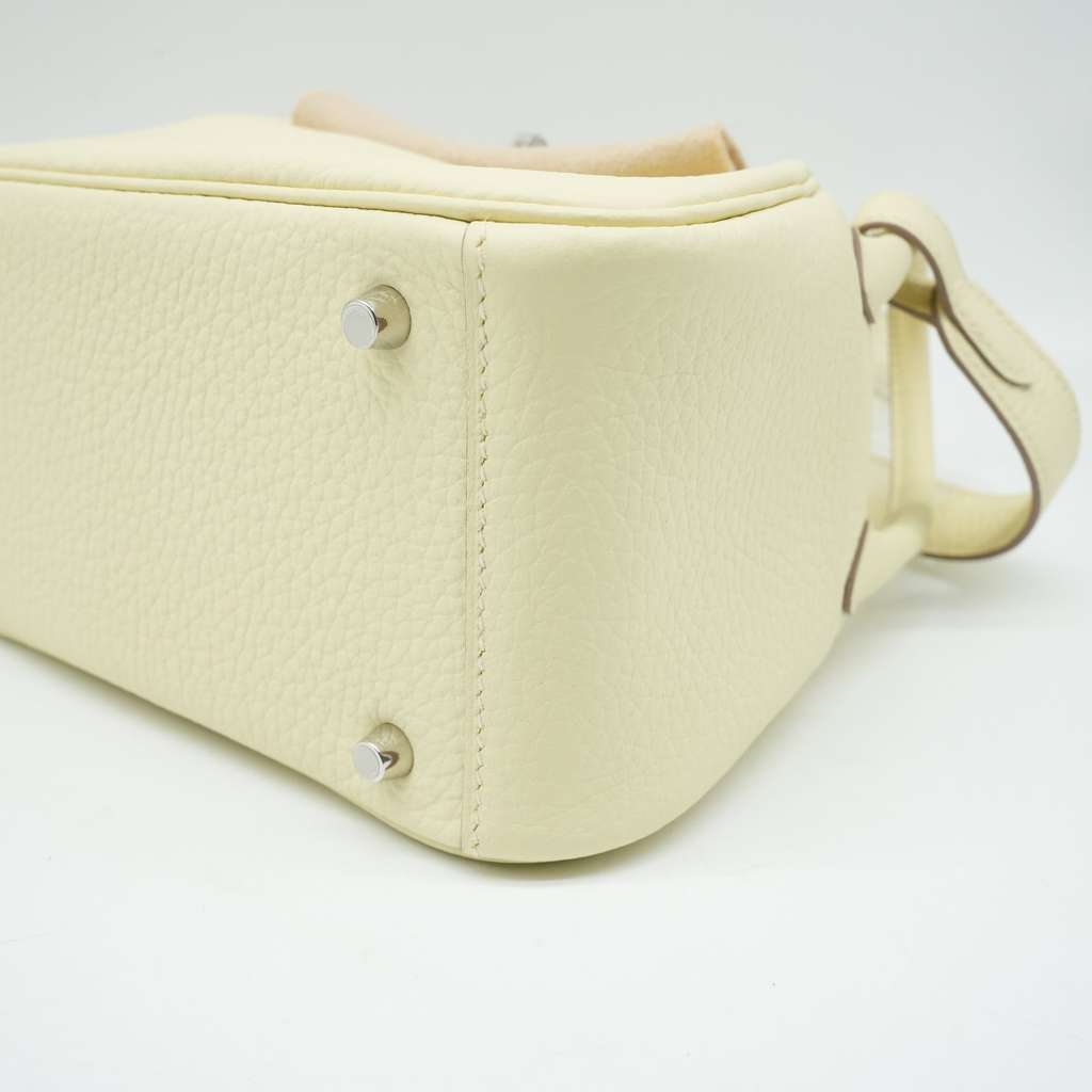 Hermès Lindy Mini Jaune Milton Taurillon Clemence Leather Shoulder Bag Year 2024 - Detail 2