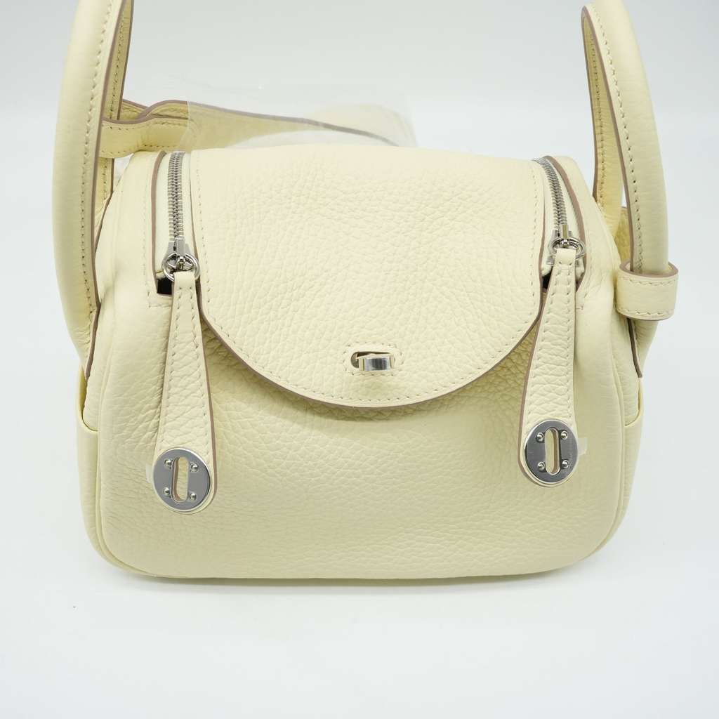 Hermès Lindy Mini Jaune Milton Taurillon Clemence Leather Shoulder Bag Year 2024 - Image 10