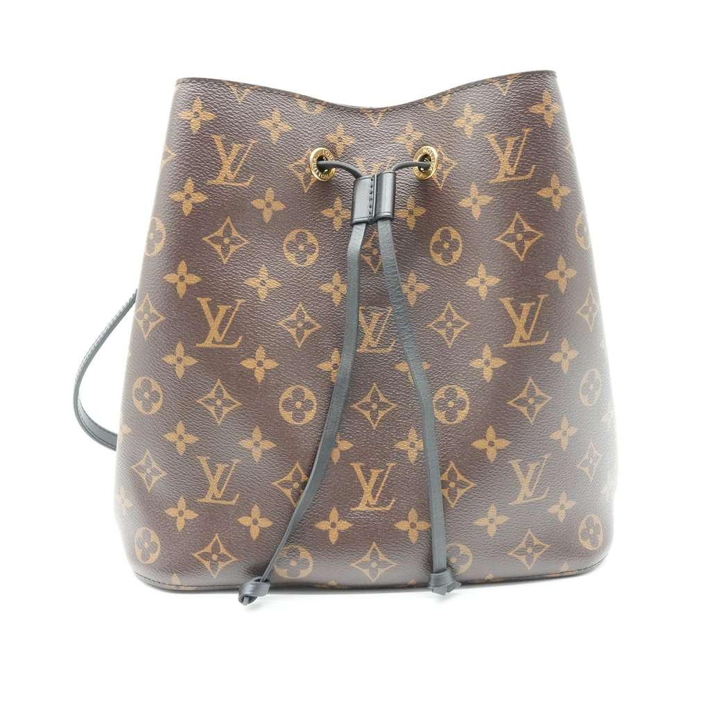 Louis Vuitton NeoNoe MM Black Bag Monogram Canvas