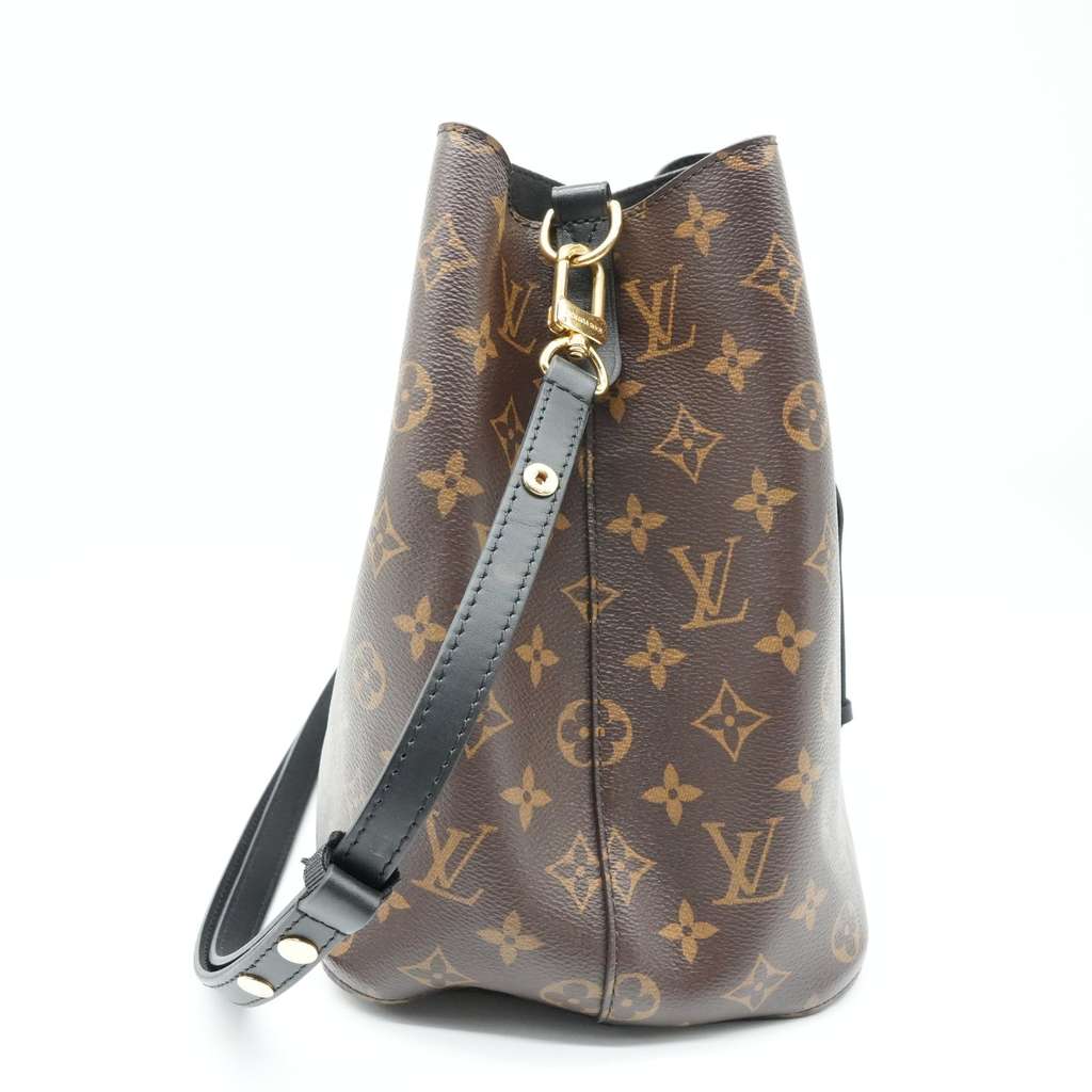Louis Vuitton NeoNoe MM Black Bag Monogram Canvas - Back view