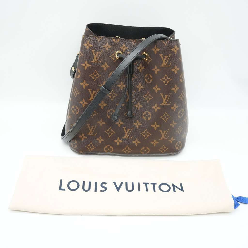 Louis Vuitton NeoNoe MM Black Bag Monogram Canvas - Image 16