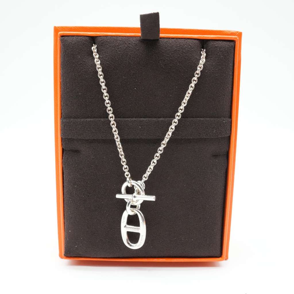 Hermès Chaine d'ancre Pendant Necklace Silver - Image 6