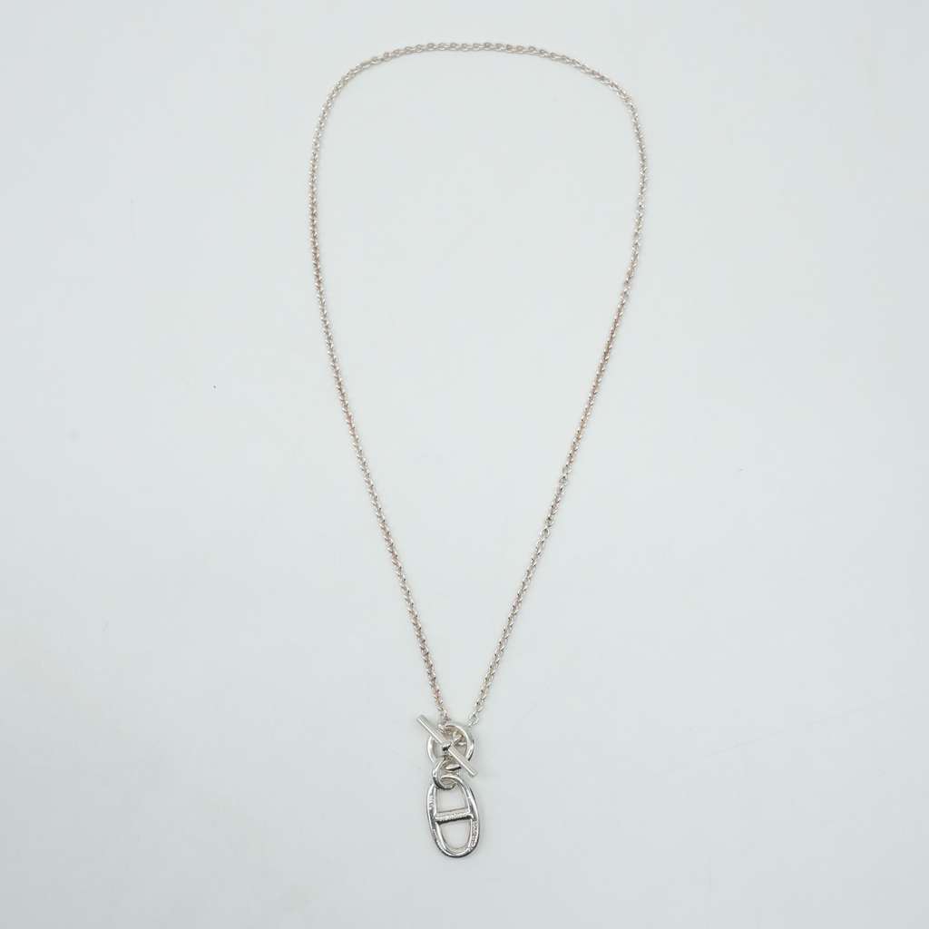 Hermès Chaine d'ancre Pendant Necklace Silver - Detail 1