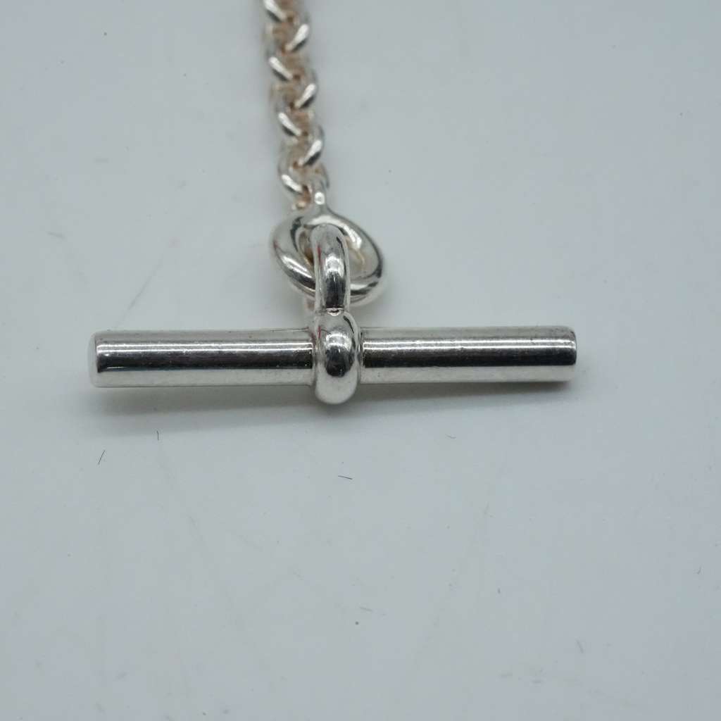 Hermès Chaine d'ancre Pendant Necklace Silver - Image 12