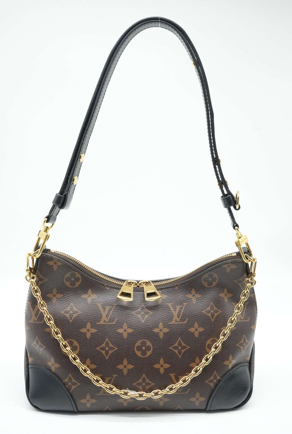 Louis Vuitton Monogram Boulogne Bag PM Black M45831 RFID