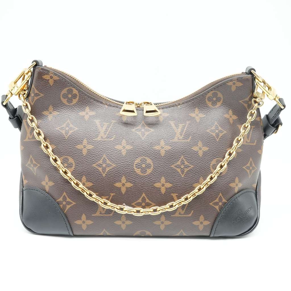 Louis Vuitton Monogram Boulogne Bag PM Black M45831 RFID - Back view