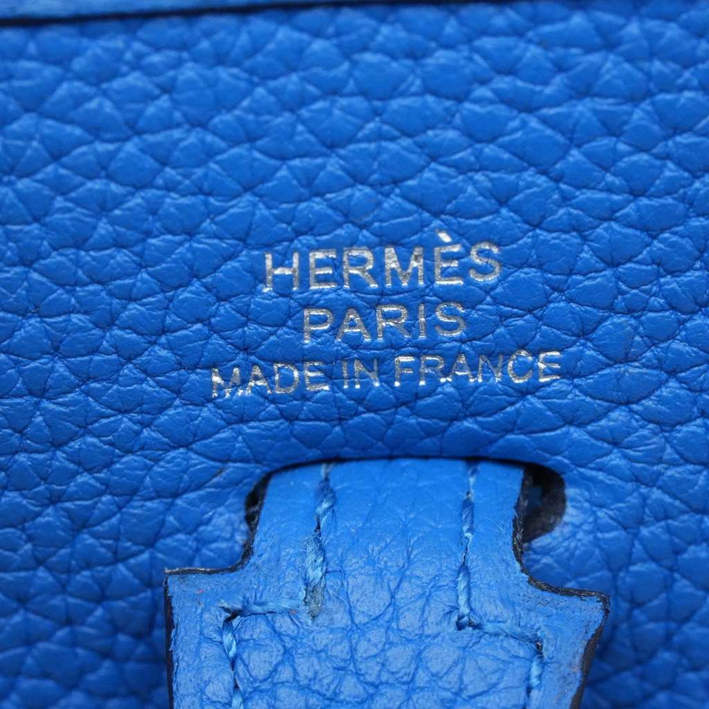 Hermès Mini Evelyne TPM Amazone Blue Hydra Taurillon Clemence Leather - Image 13