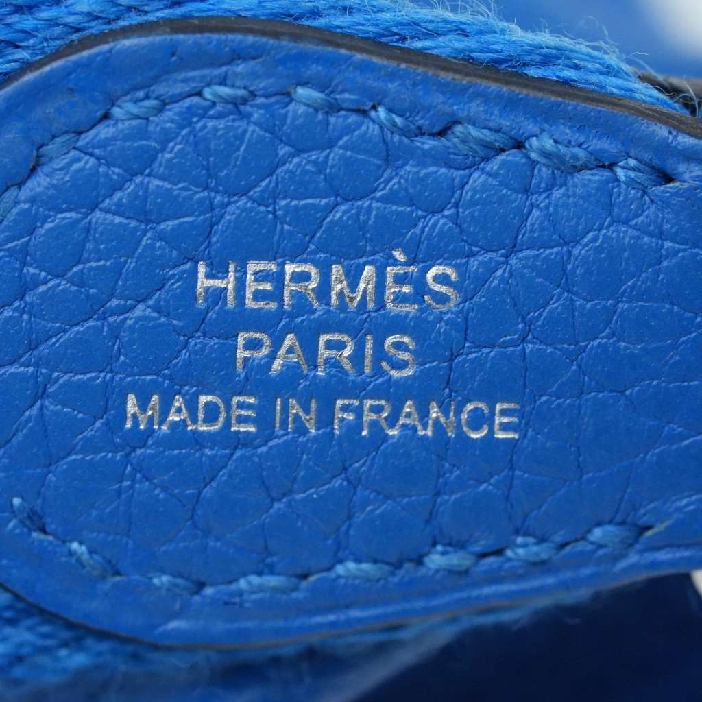 Hermès Mini Evelyne TPM Amazone Blue Hydra Taurillon Clemence Leather - Image 11