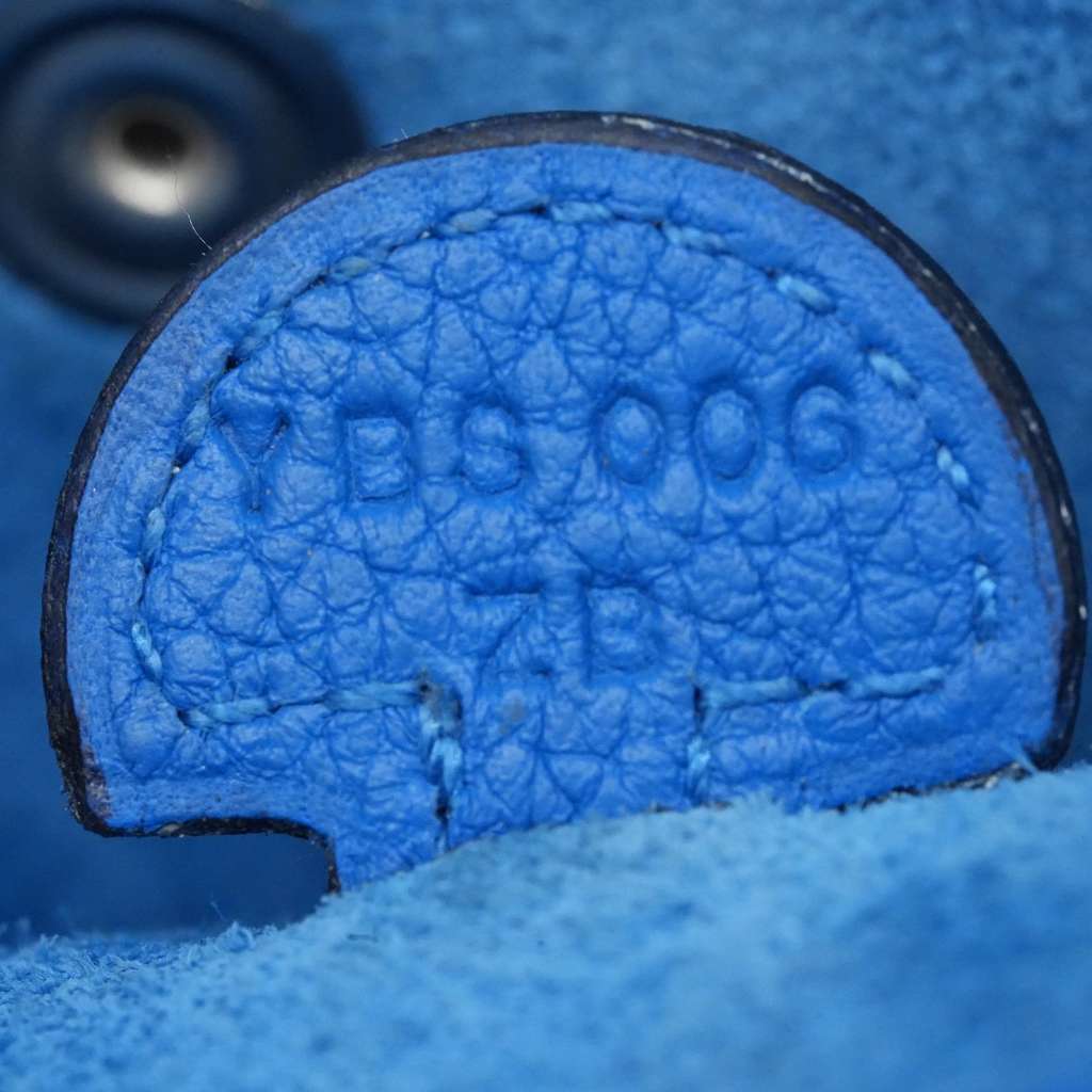 Hermès Mini Evelyne TPM Amazone Blue Hydra Taurillon Clemence Leather - Image 12