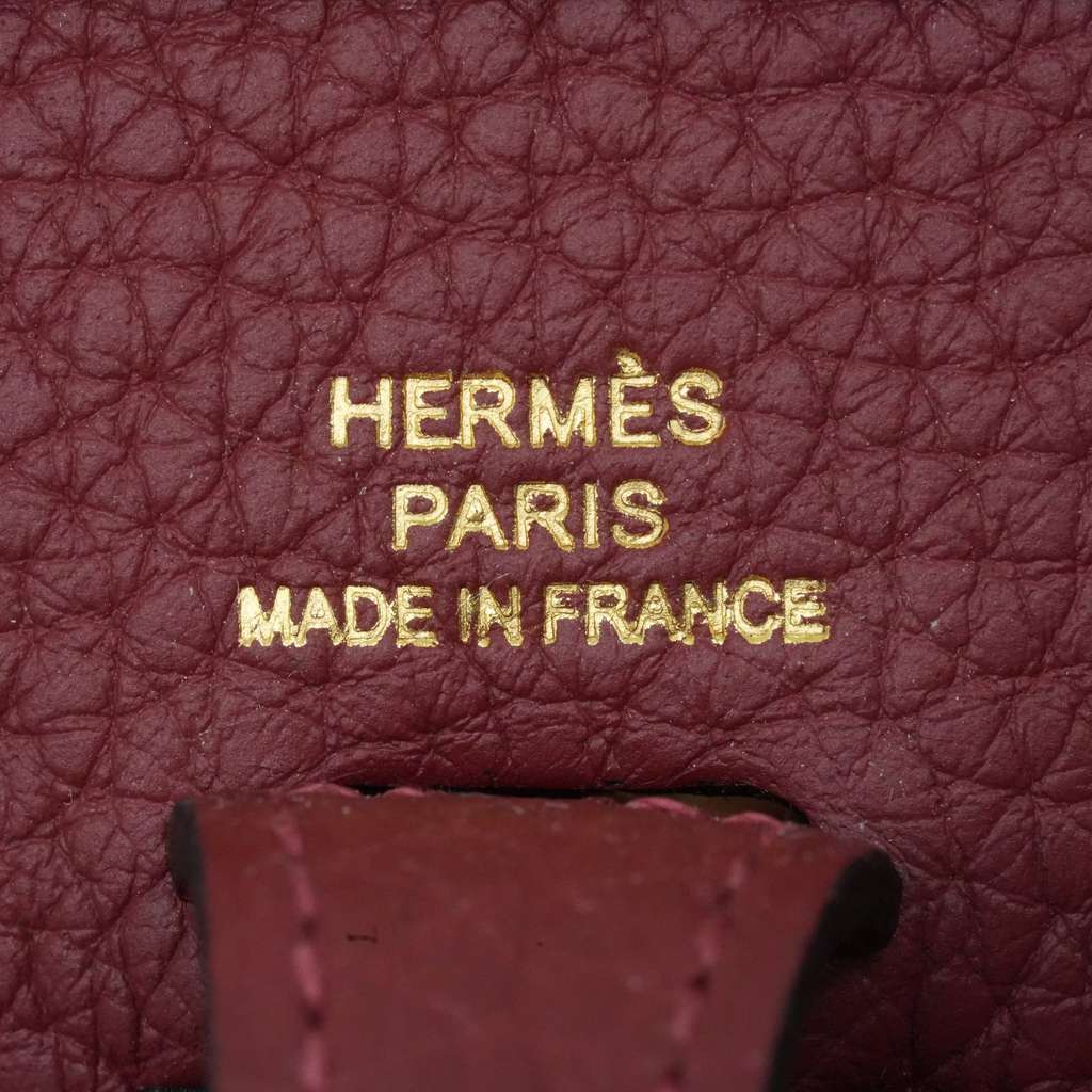 Hermès Mini Evelyne TPM Amazone Rose Taurillon Clemence Leather - Detail 1