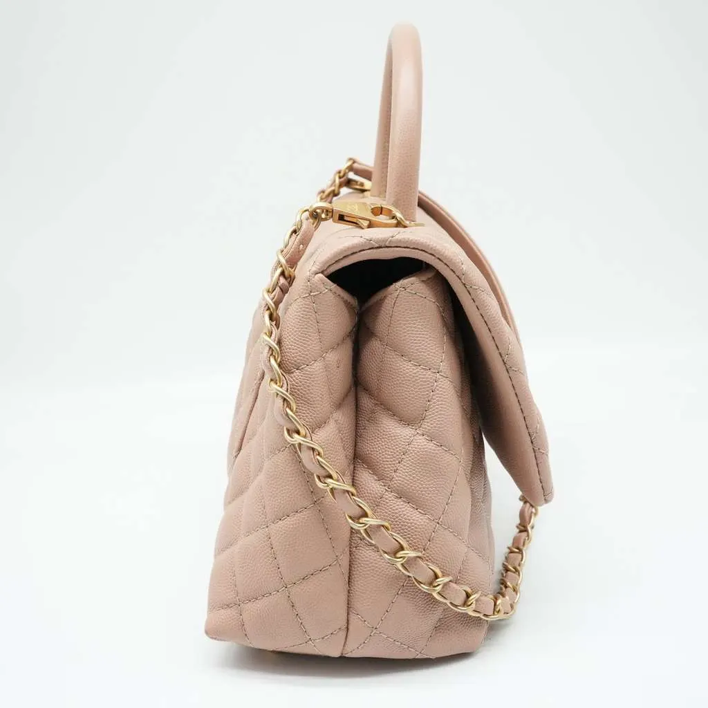 Chanel Coco Handle Bag 25732892 Beige Good - Back View
