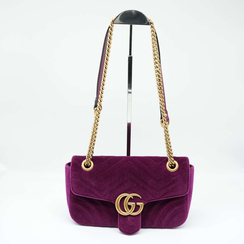 Gucci GG Marmont Shoulder Bag Matelasse Velvet