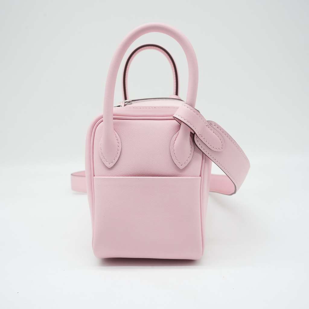 Hermès Lindy Mini Jaune Milton Taurillon Clemence Leather Shoulder Bag Year 2025 - Back view