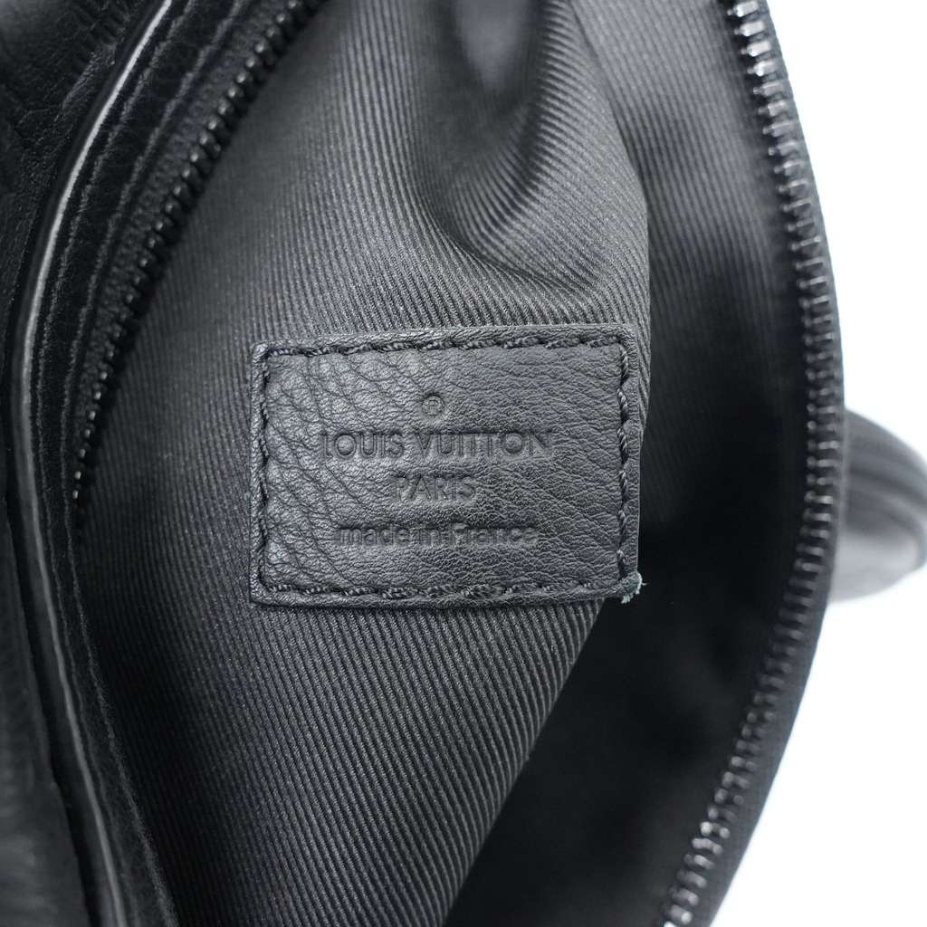 Louis Vuitton Duo Sling Bag Black Monogram Shadow Leather - Image 16