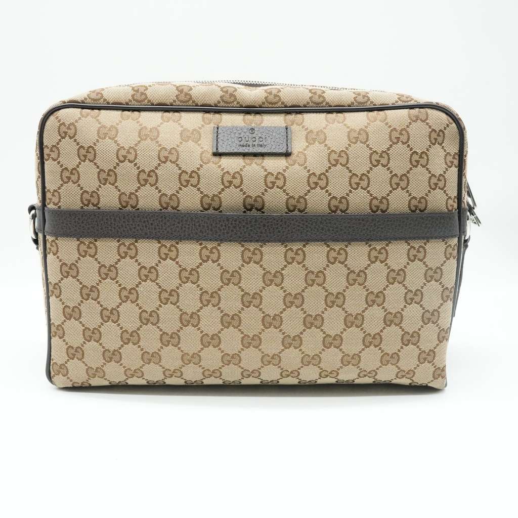Gucci GG Canvas Messenger Bag Classic - Back view