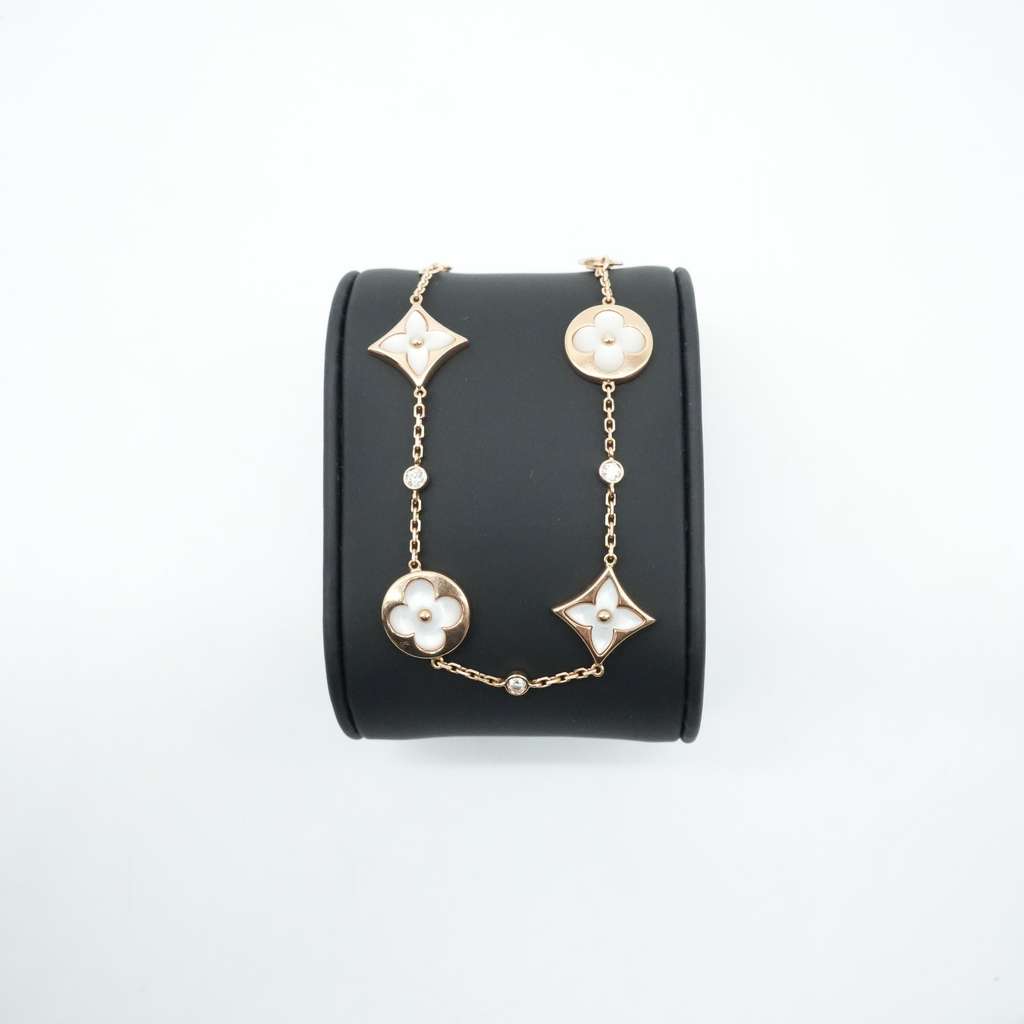 Louis Vuitton Colour Blossom BB Multi-Motif Bracelet, Pink Gold, White Mother-Of-Pearl and Diamonds