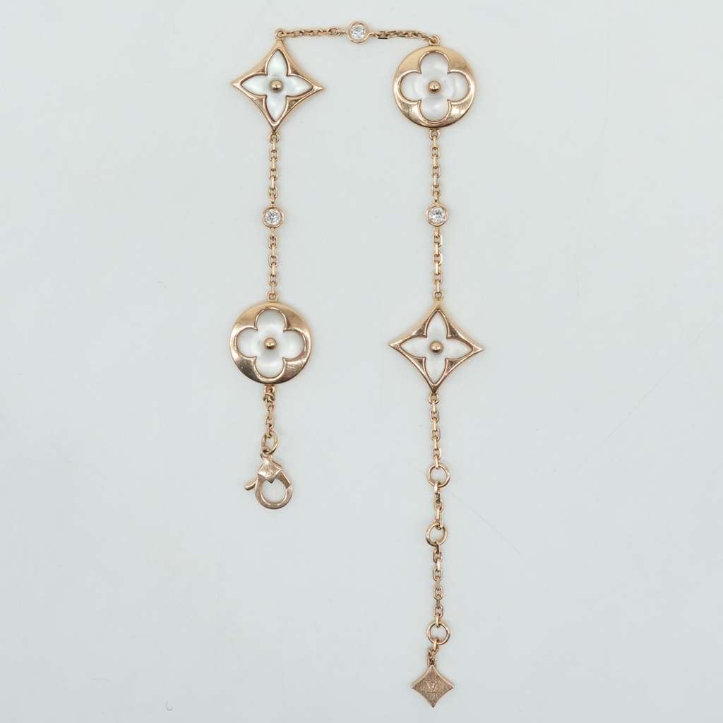 Louis Vuitton Colour Blossom BB Multi-Motif Bracelet, Pink Gold, White Mother-Of-Pearl and Diamonds - Back view