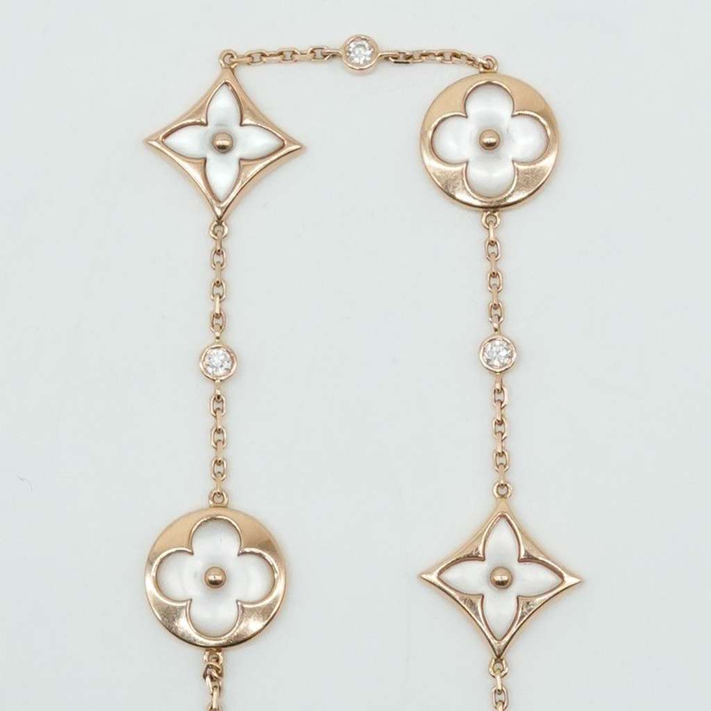 Louis Vuitton Colour Blossom BB Multi-Motif Bracelet, Pink Gold, White Mother-Of-Pearl and Diamonds - Image 6