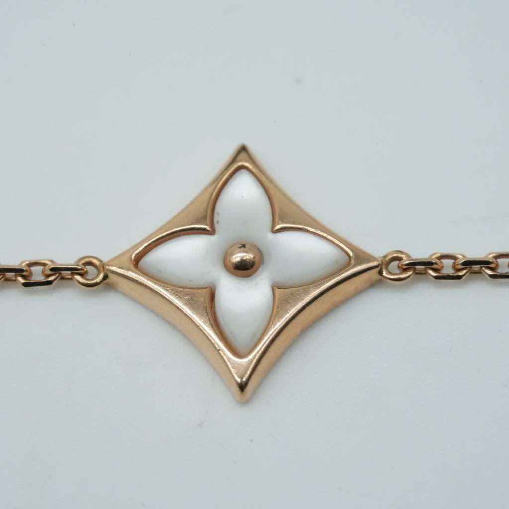 Louis Vuitton Colour Blossom BB Multi-Motif Bracelet, Pink Gold, White Mother-Of-Pearl and Diamonds - Detail 1
