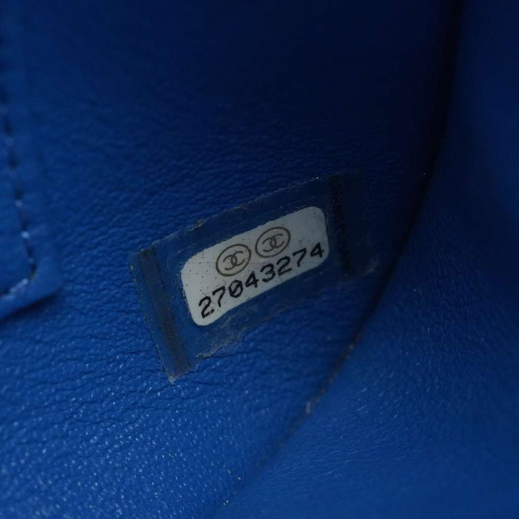 Chanel Trendy CC Top Handle Blue Chevron Quilted Leather 27043274 - Image 19