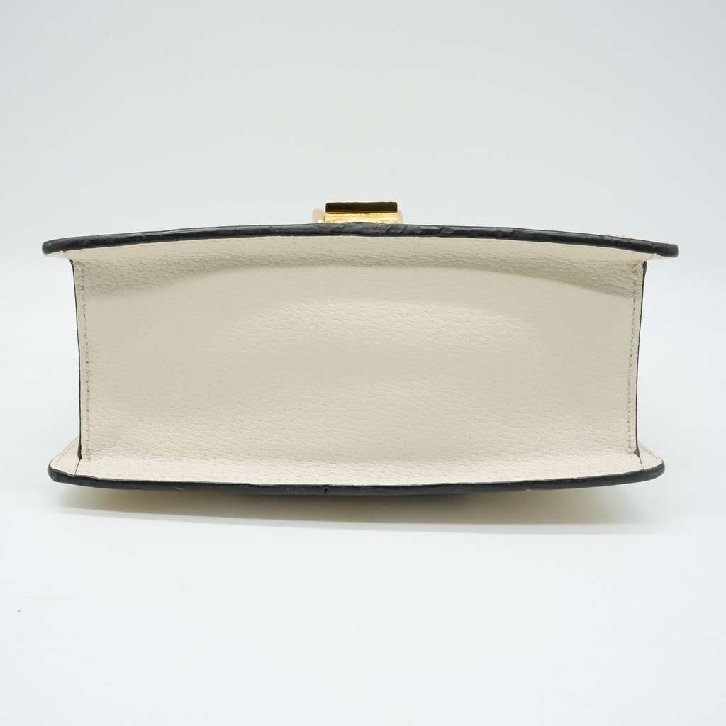 Gucci White MIni Sylvie Leather Bag - Side view