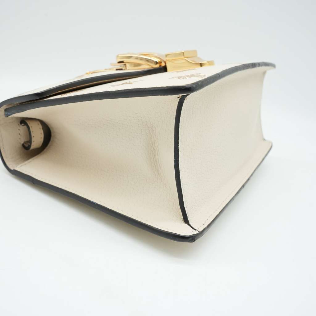 Gucci White MIni Sylvie Leather Bag - Detail 1