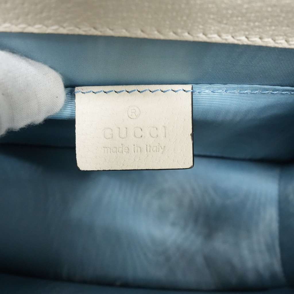 Gucci White MIni Sylvie Leather Bag - Image 12