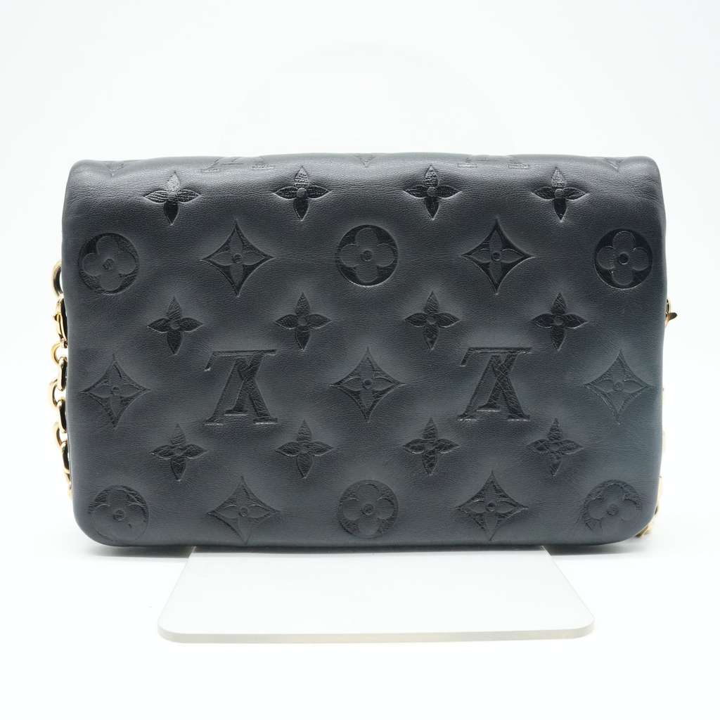 Louis Vuitton Coussin Black Bag Monogram-embossed Puffy Lambskin - Image 6