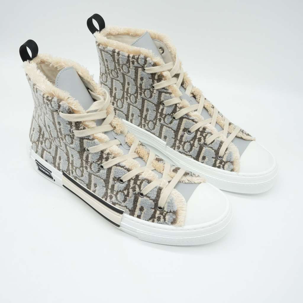 Dior B23 High-Top Sneakers in Dior Oblique Fabric Size 45 - Detail 2