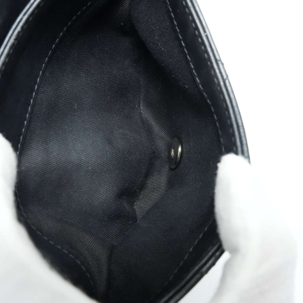 Chanel CC Uniform Flap Belt Bag Calfskin Quilted Black 31825284 - Image 12