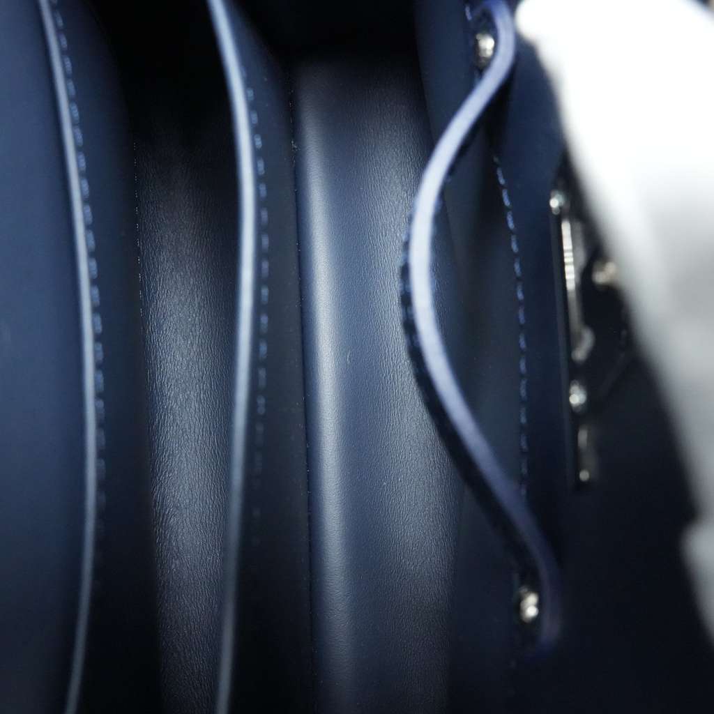 Louis Vuitton Capucines Mini Hangbag Blue In Velvet - Image 14