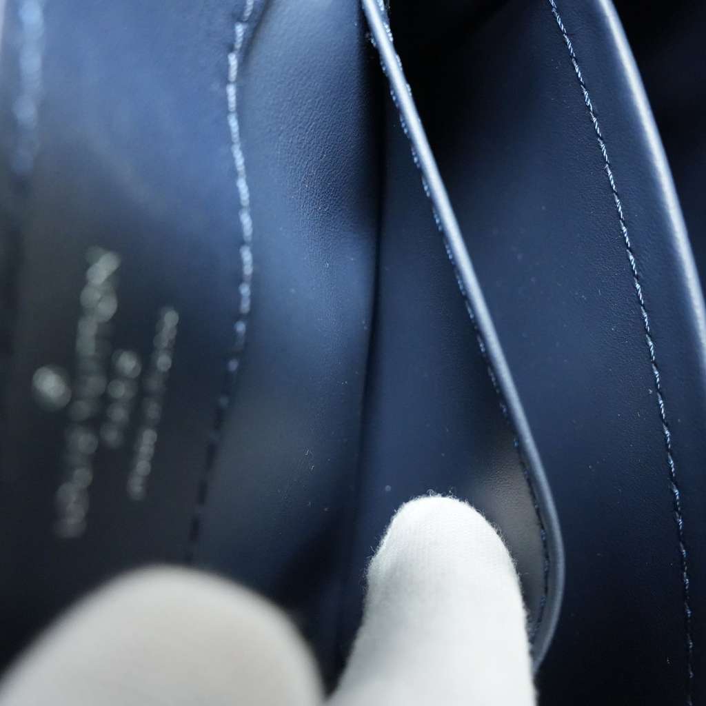 Louis Vuitton Capucines Mini Hangbag Blue In Velvet - Image 16