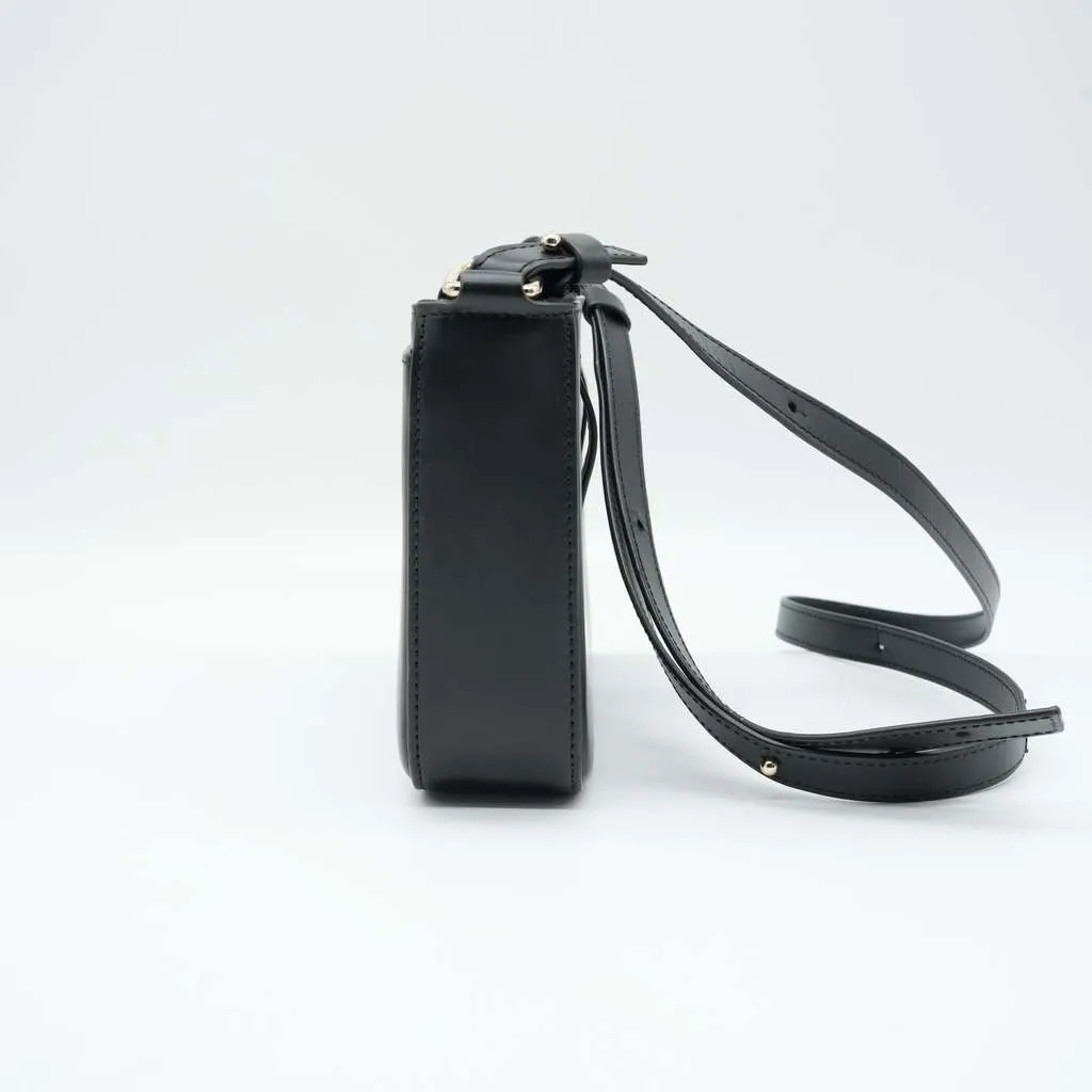 Cartier C de Cartier Mini Shoulder Bag In Black Calfskin Black Leather Good - Box View