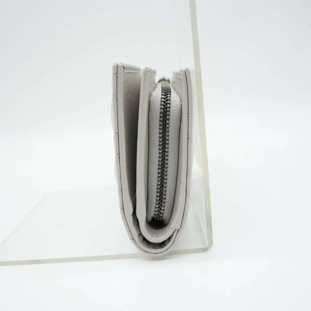 Gucci GG Marmont Matelassé Wallet Grey Grey Leather Good - Box View