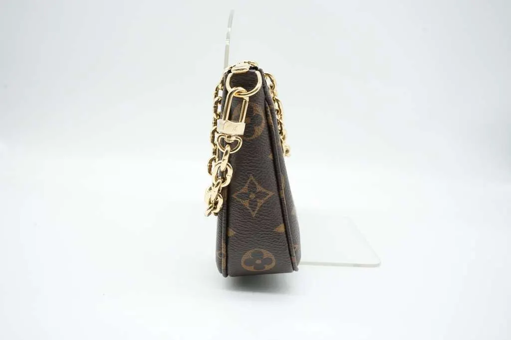 Louis Vuitton Pochette Accessoires Monogram M82766 Brown Canvas Good - Back View