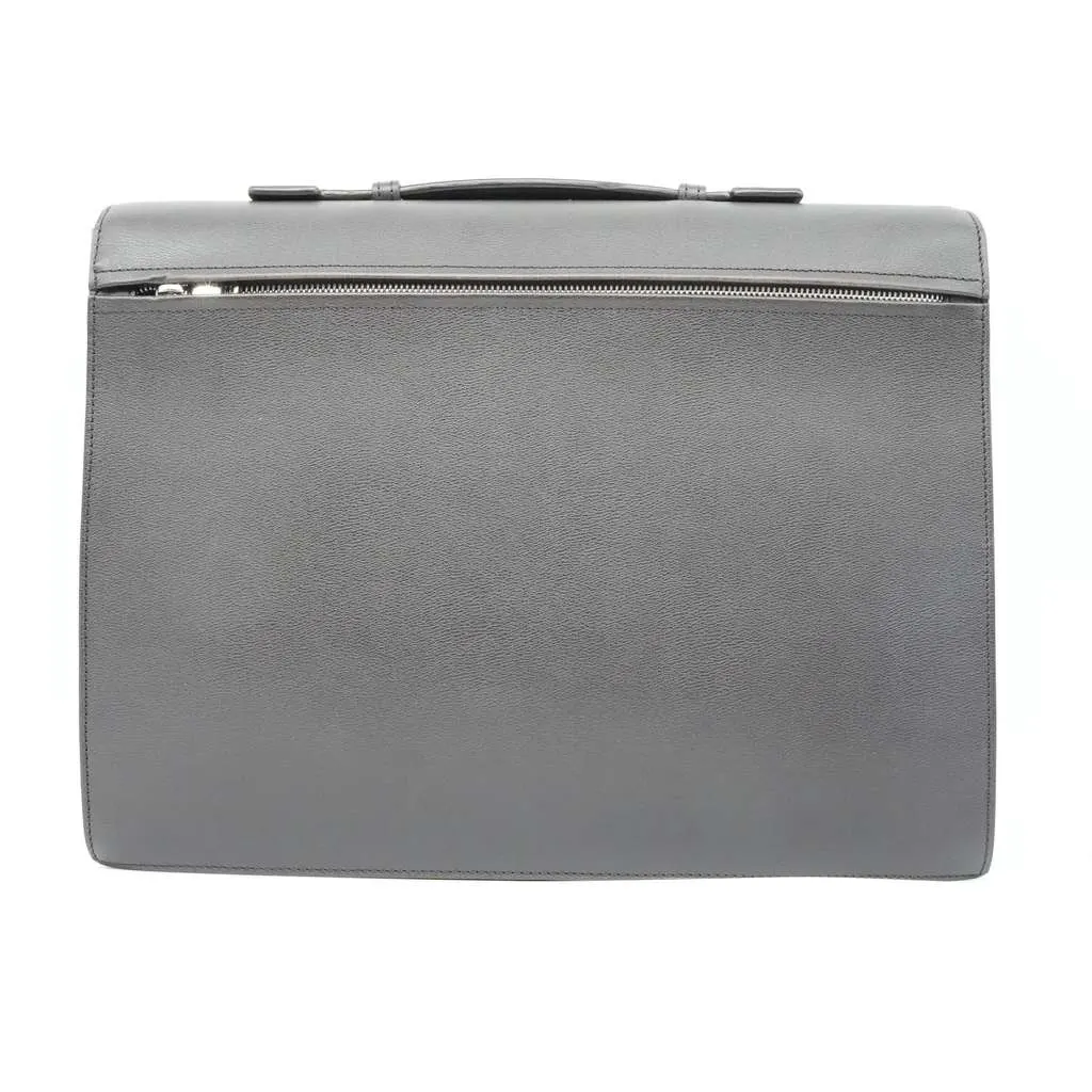 Loewe Leather Briefcase Grey Lace Good - Inside View