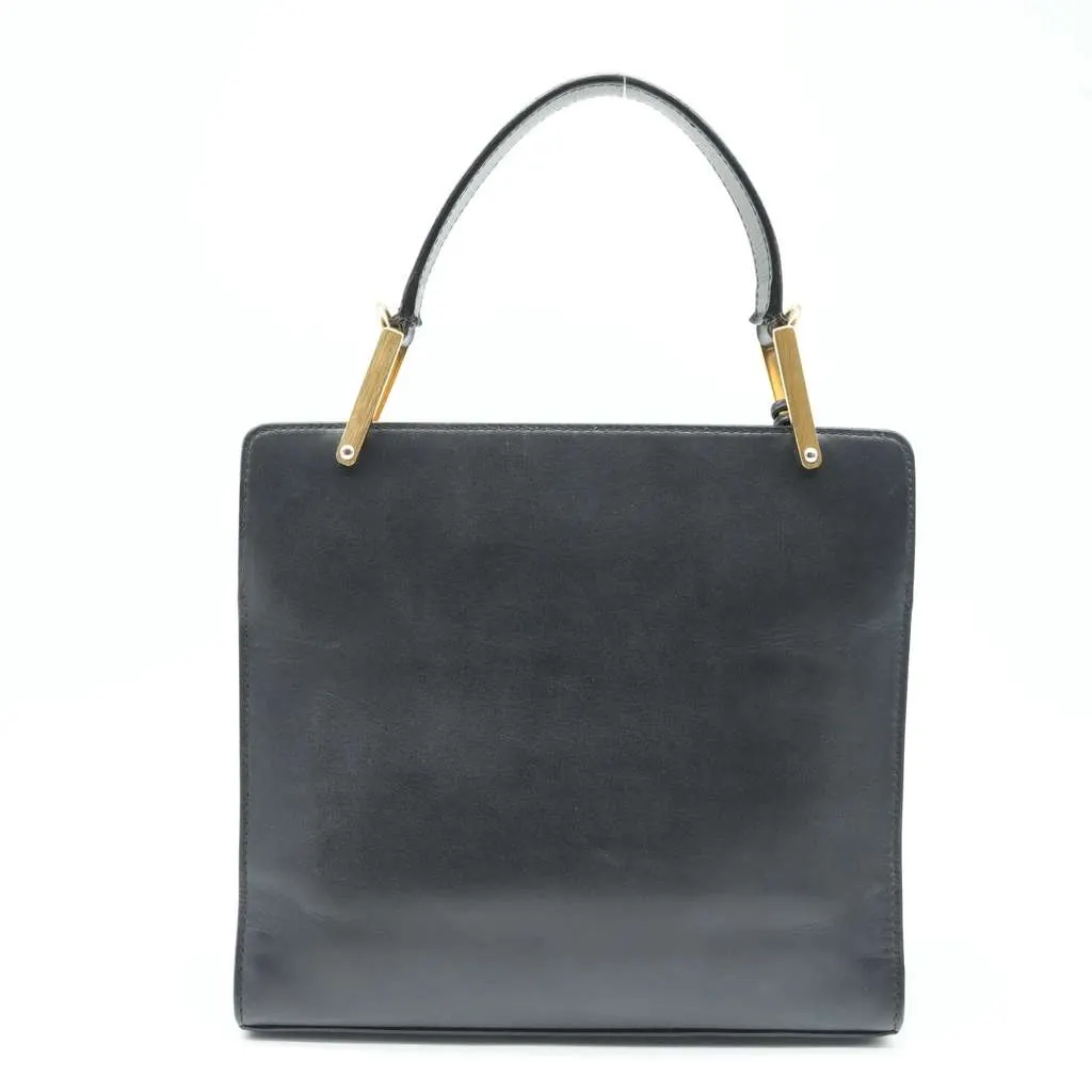 Balenciaga Le Dix Cartable Black Leather Top Handle Bag Black Leather Good - Inside View