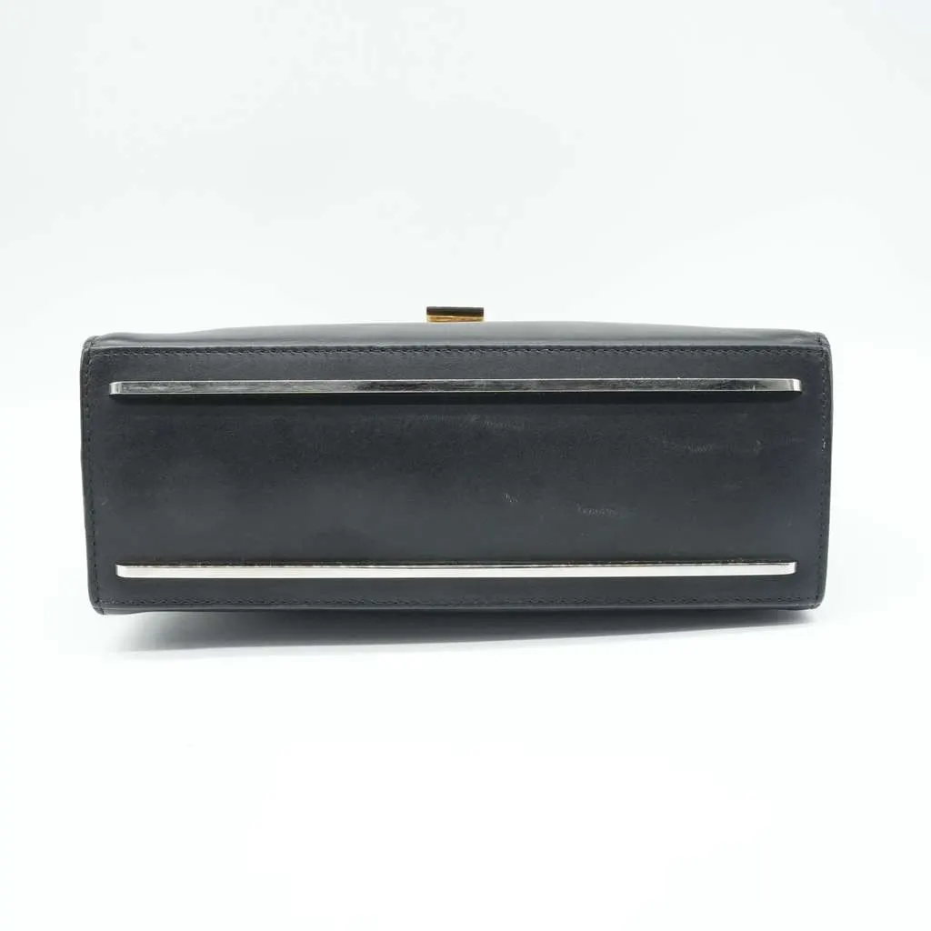 Balenciaga Le Dix Cartable Black Leather Top Handle Bag Black Leather Good - Box View