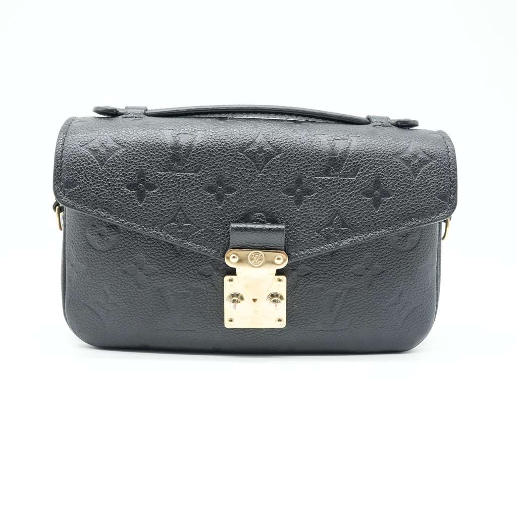 Louis Vuitton Pochette Metis East West Monogram Empreinte Black Bag M46595