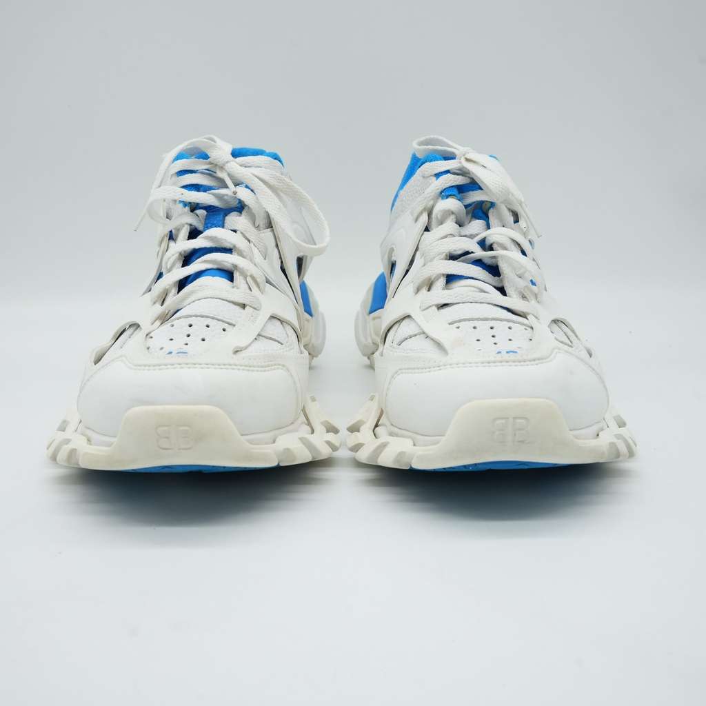 Balenciaga Balenciaga x Adidas Track Forum Sneakers White & Blue Size 45 - 3