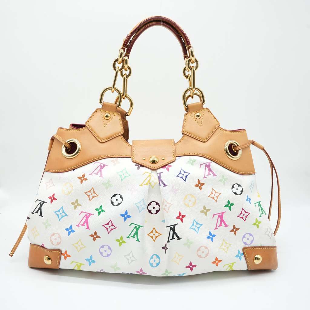 Louis Vuitton White Multicolor Monogram Canvas Ursula Bag - 3