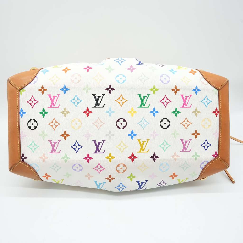 Louis Vuitton White Multicolor Monogram Canvas Ursula Bag - 5