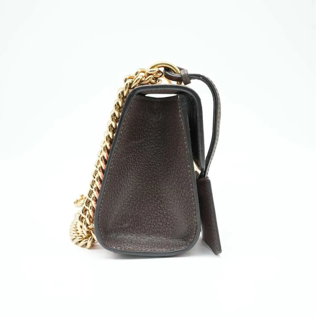 Gucci Multicolor GG supreme Padlock Bengal Print GG Coated Canvas Small Shoulder Bag MultiColor Canvas Good - Inside View