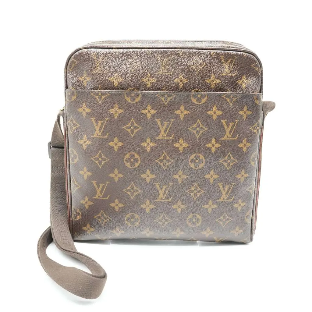 Louis Vuitton Messenger Bag Monogram Canvas Brown Brown Canvas Fair - Front View