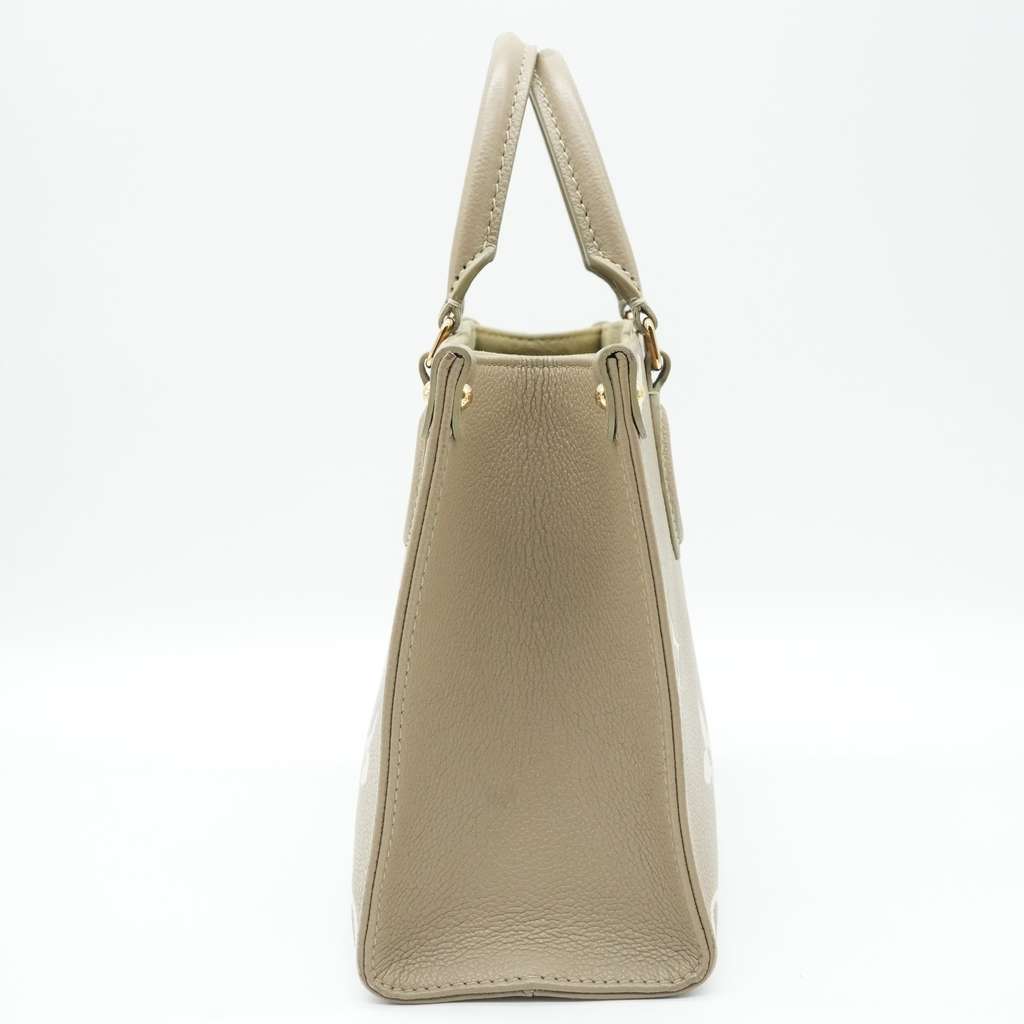 Louis Vuitton On The Go PM Khaki Bicolor Tote Bag - 4