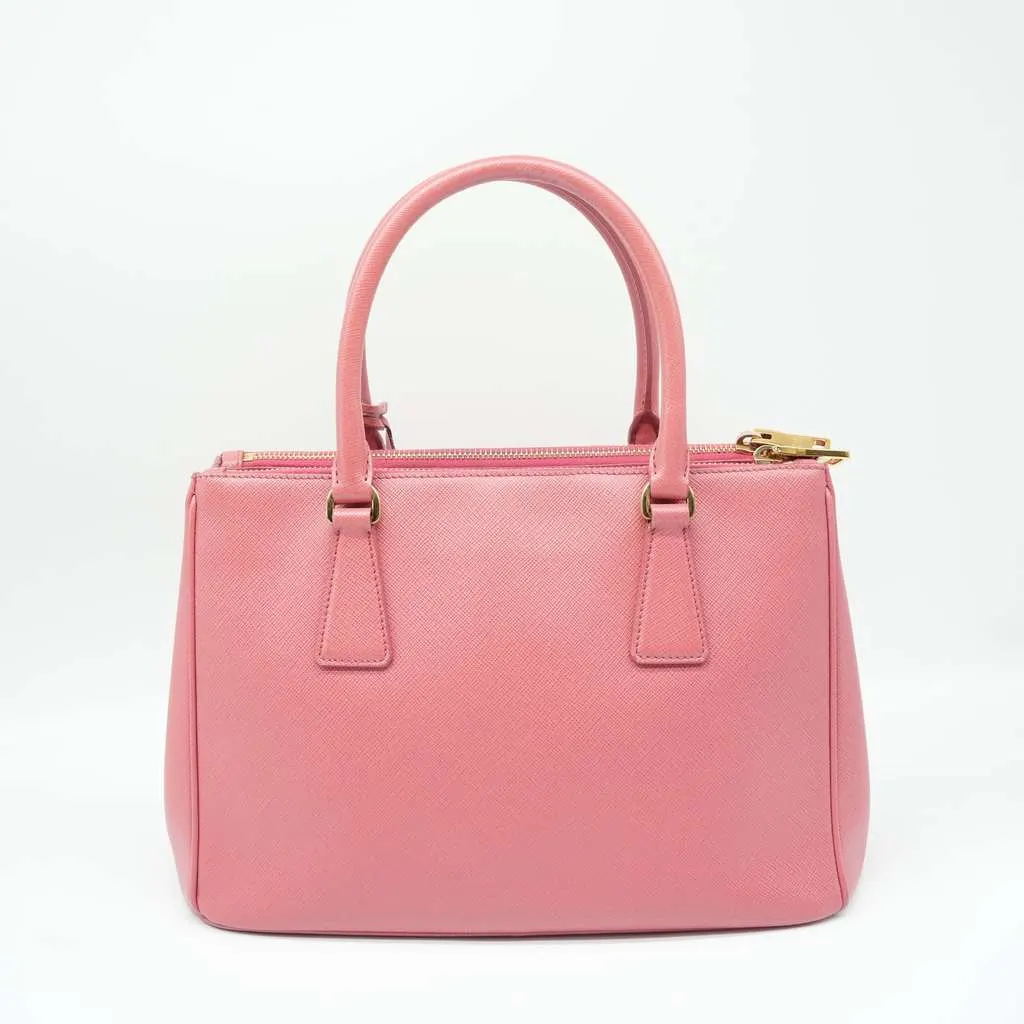 Prada Saffiano Lux Leather Medium Galleria Tote Pink Pink Fair - Inside View